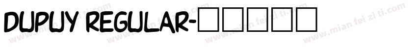 Dupuy Regular字体转换